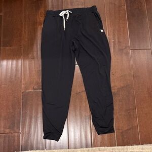 Vuori Black performance Jogger Pants with Drawstring